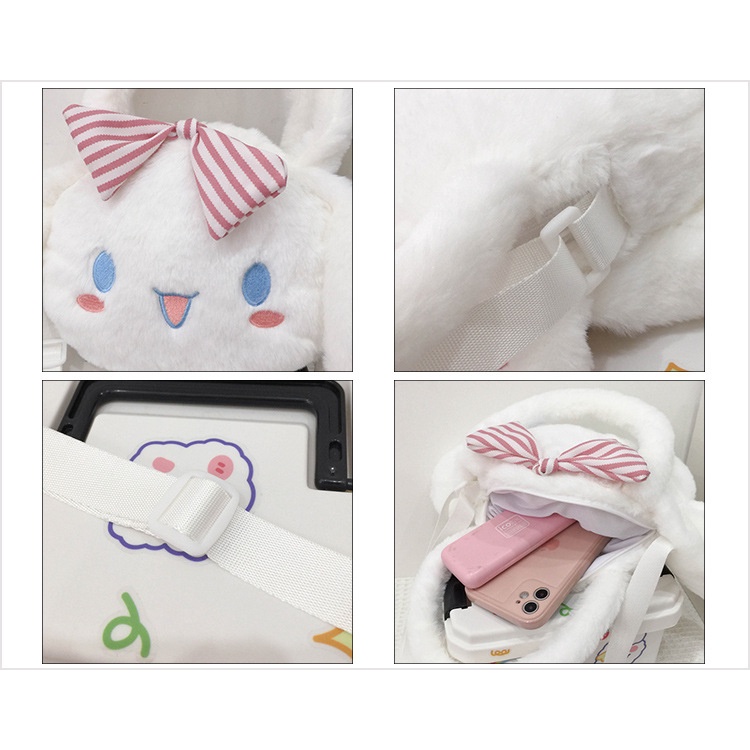 Túi Đeo Chéo Hình Hoạt Hình Dễ Thương Cho Nữ