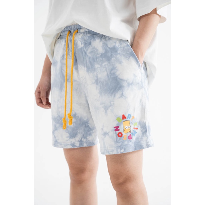 Quần Shorts BOO Unisex Dáng Rộng In Graphic Bart The Simpsons BZL