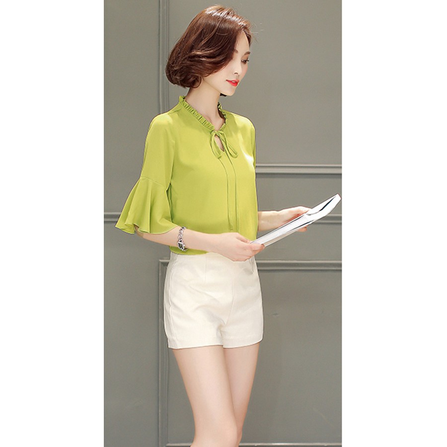 Áo cổ bèo tay loe – MS0090A