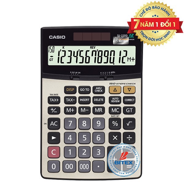 Máy tính chính hãng CASIO DJ-220D Plus