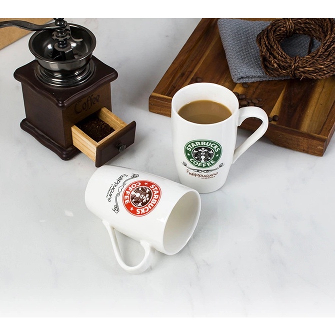 Cốc sứ ly sứ cafe 350ml biểu tượng Star.bucks  - SunstoreVN