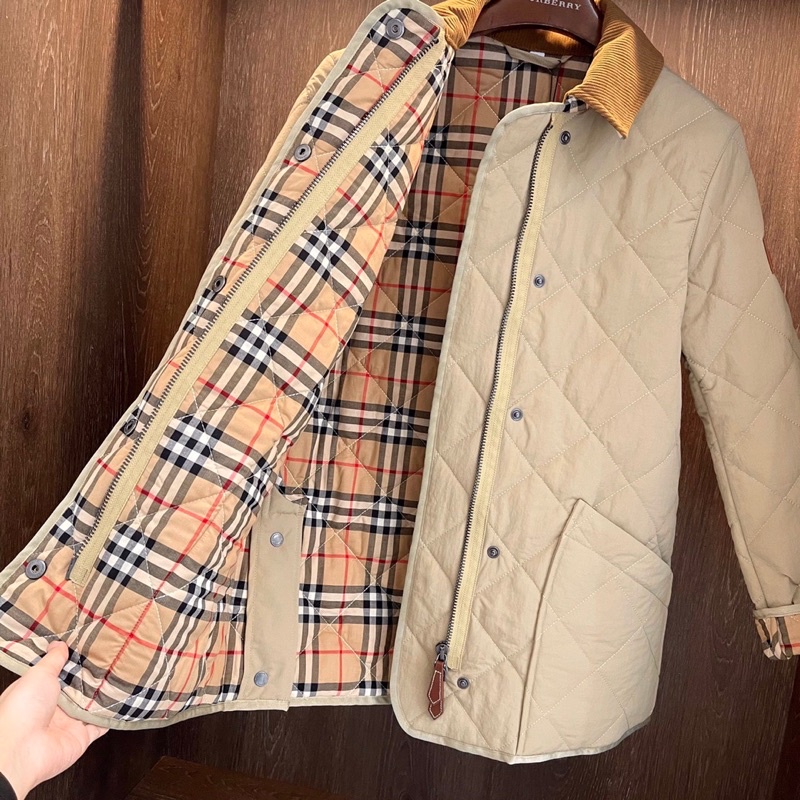 Áo khoác nữ phong cách vintage thương hiệu thời trang cao cấp Burberry