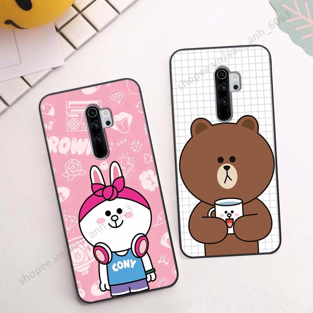 Ốp Xiaomi Redmi Note 8 / Note 8 Pro hình thỏ, gấu đáng yêu dễ thương, ốp lưng điện thoại xiaomi viền dẻo giá rẻ