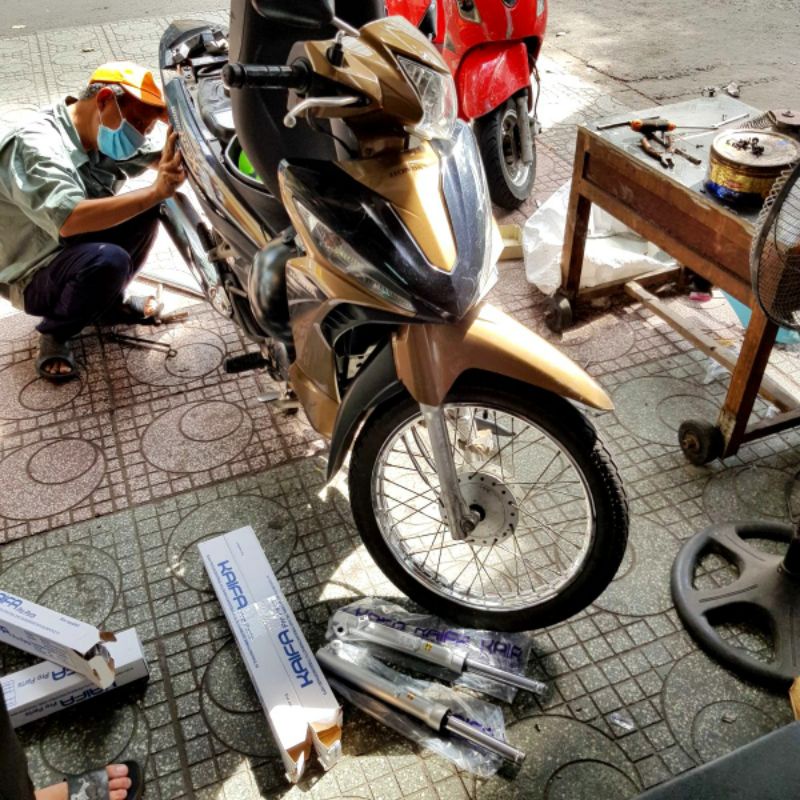 Phuộc Nhún Giảm Xóc Sau Wave S110 / RSX110 / Blade110 Chính Hãng KaiFa