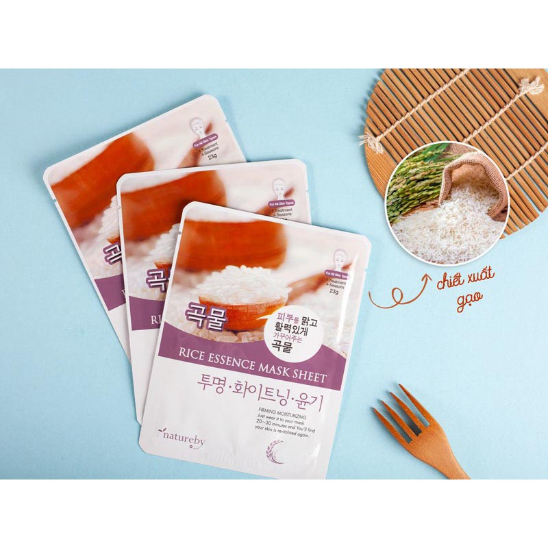 Mặt Nạ Chiết Xuất Gạo Natureby