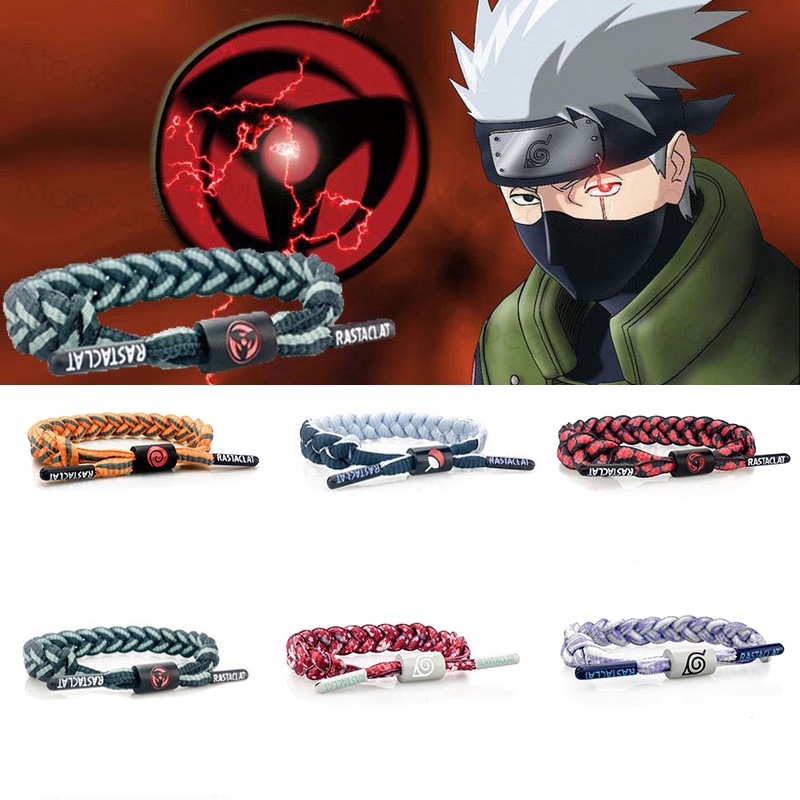 【Rastaclat 】Vòng tay bện dây bện hình sư tử nhỏ cổ điển Nhật Bản Sasuke / Kakashi / Sakura / hologram