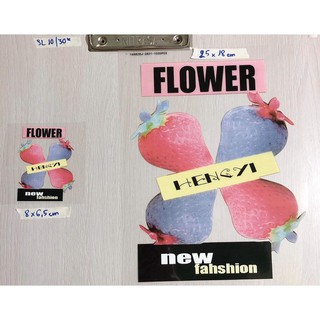 Set 2 sticker ui hình trái dâu