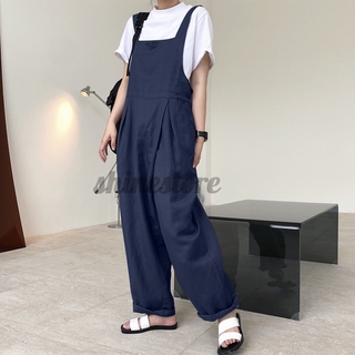 Quần yếm ống rộng phối túi thời trang năng động cho nữ