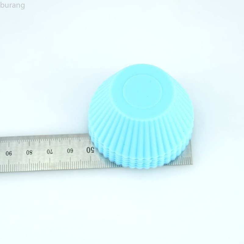 12 khuôn làm bánh cupcake bằng silicone tiện dụng