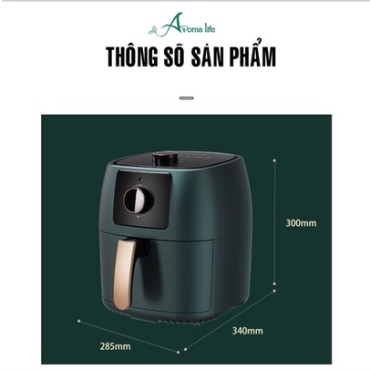 HÀNG CHÍNH HÃNG Nồi chiên không dầu HONGXIN_Đa năng, bảo vệ sức khỏe_dung tích 5.5L_BẢO HÀNH 12 THÁNG