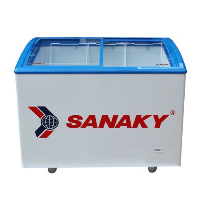 [Mã 229ELSALE hoàn 7% đơn 300K] Tủ đông Sanaky VH-402K 1 buồng cánh lùa cong 302l