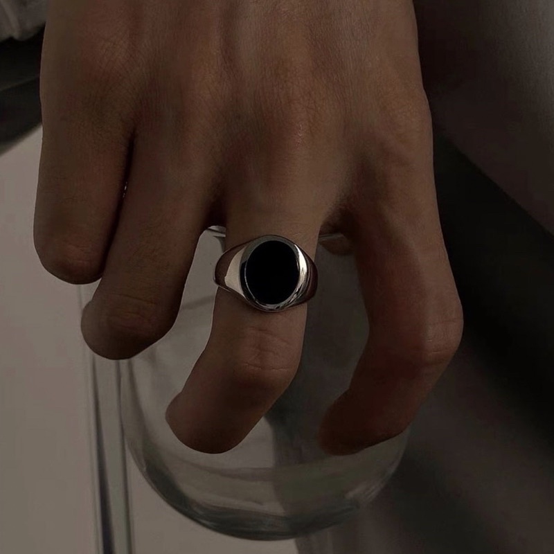 Nhẫn ONER Bạc 925 "Black Ring"