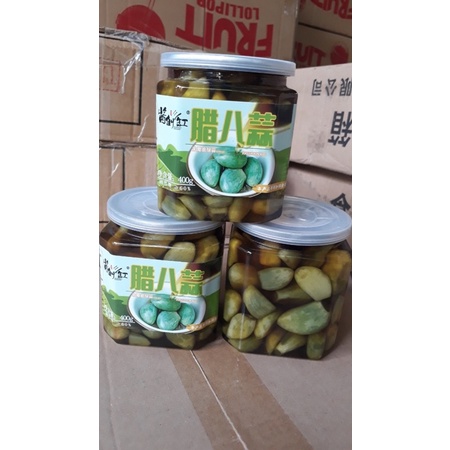 Tỏi xanh muối chua ngọt 400g