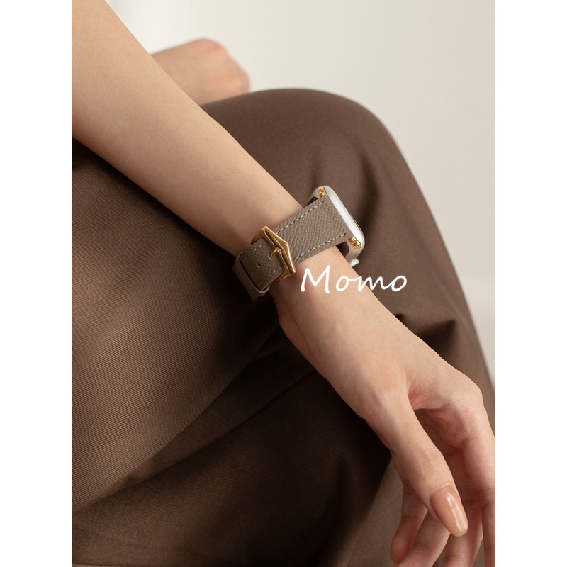Dây Đeo Bằng Da Dành Cho Đồng Hồ Smart Watch Series 7 6 SE 5 4 3 2 1 41mm 45mm 40mm 44mm 42mm 38mm