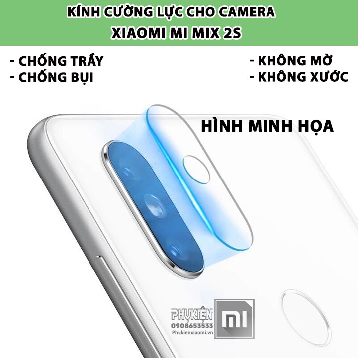 FREESHIP ĐƠN 99K_Full Box Bộ 01 miếng dán kính cường lực camera cho máy Xiaomi Mi A2 / 6X