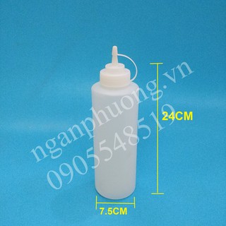 Bình nhựa đựng nước sốt 1l