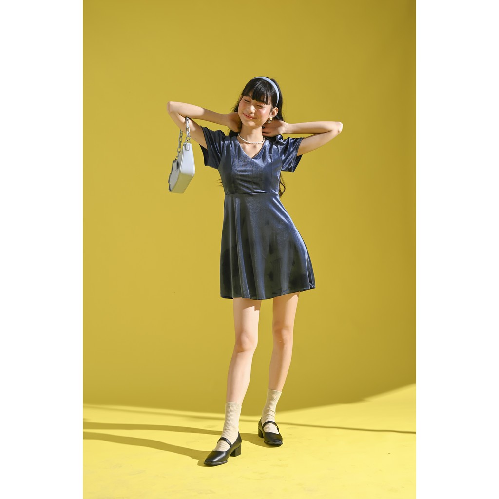 [ Miều ] Đầm nhung cổ V Carolyn Dress