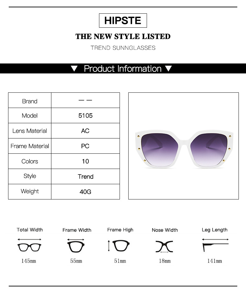 Kính mát phân cực chống tia UV400 thời trang cao cấp