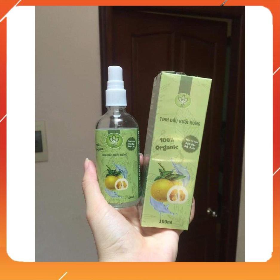 Trị rụng tóc- hói tóc - Tinh Dầu Bưởi Rừng Thiên Nhiên - 100ml Phục Hồi Tóc Hư Tổn . . .