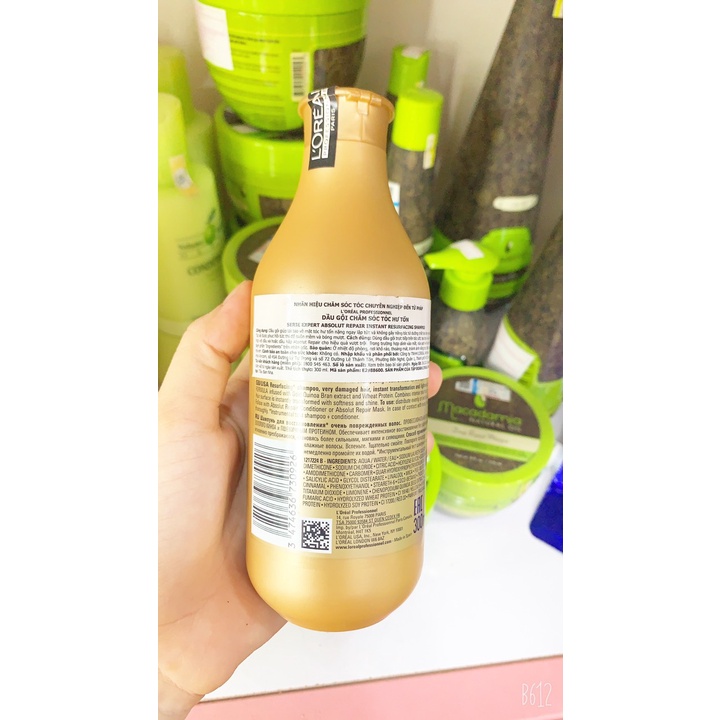 Dầu gội phục hồi tóc hư tổn L’Oréal Lipidium Absolut Repair 300ml