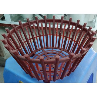 chậu nhựa giả gỗ trồng lan đường kính 25cm (loại nhựa dẻo cao cấp) màu nâu hoặc đen