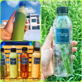 100 Chai tròn 330ml đựng trà sữa