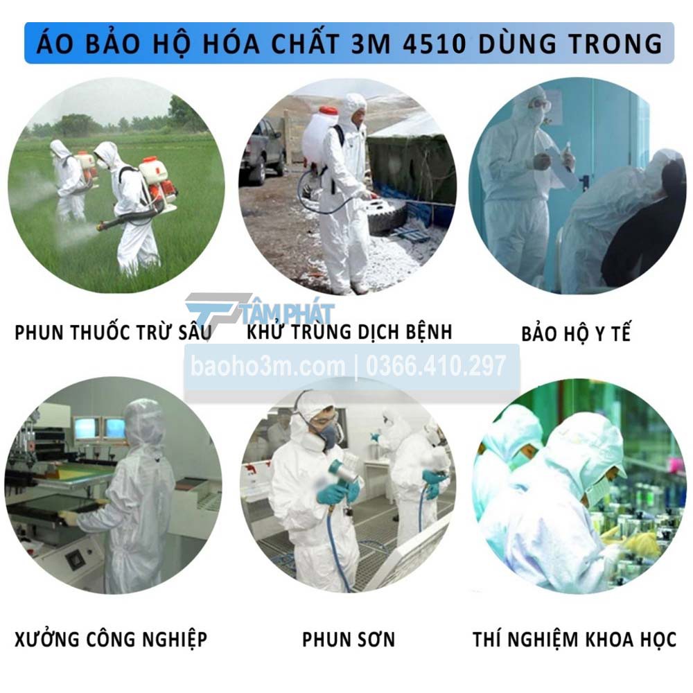 quần áo bảo hộ chống hóa chất 3M 4510 - quần áo phòng dịch chống hóa chất