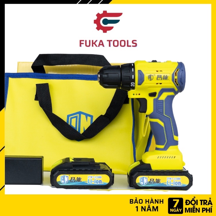 Máy khoan pin, bắt vít 21v động cơ không chổi than nội địa Trung