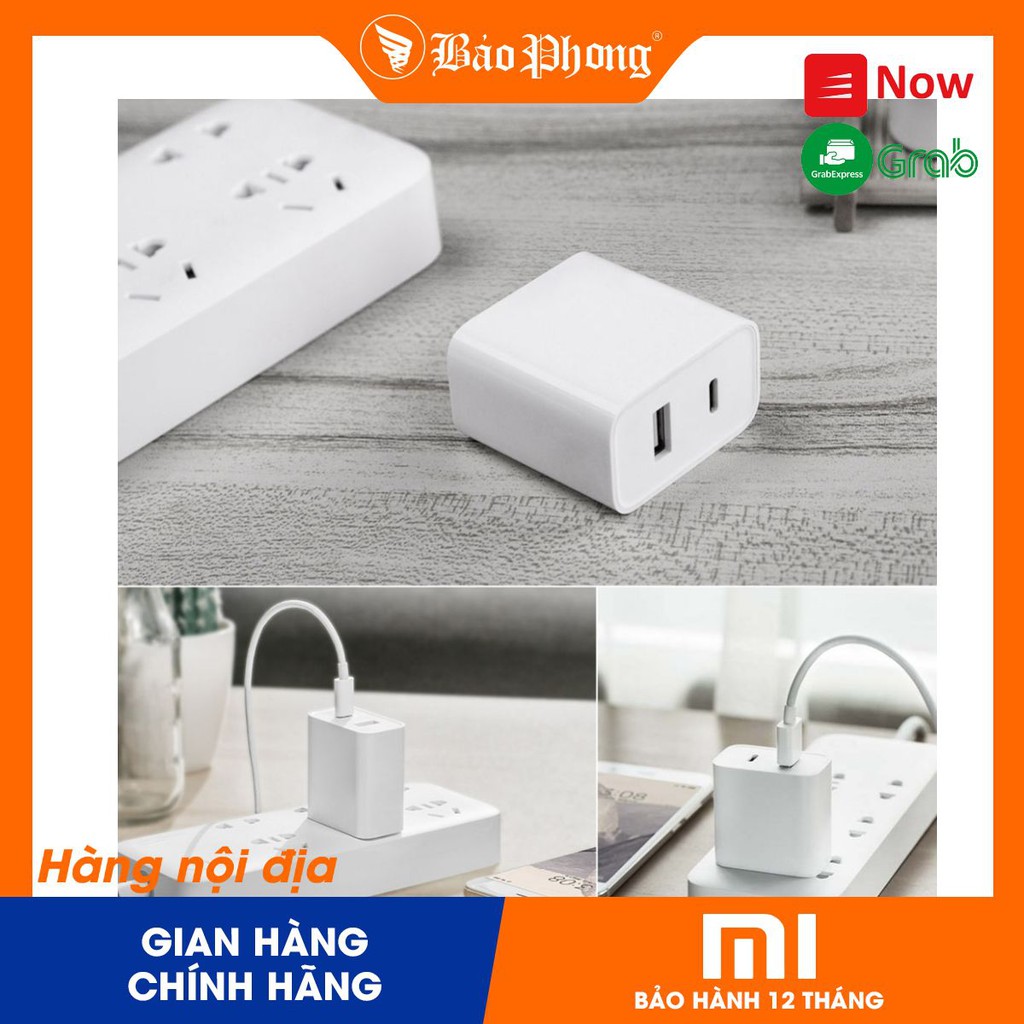 Sạc nhanh PD 30w 2 cổng XIAOMI Usb Charger30W