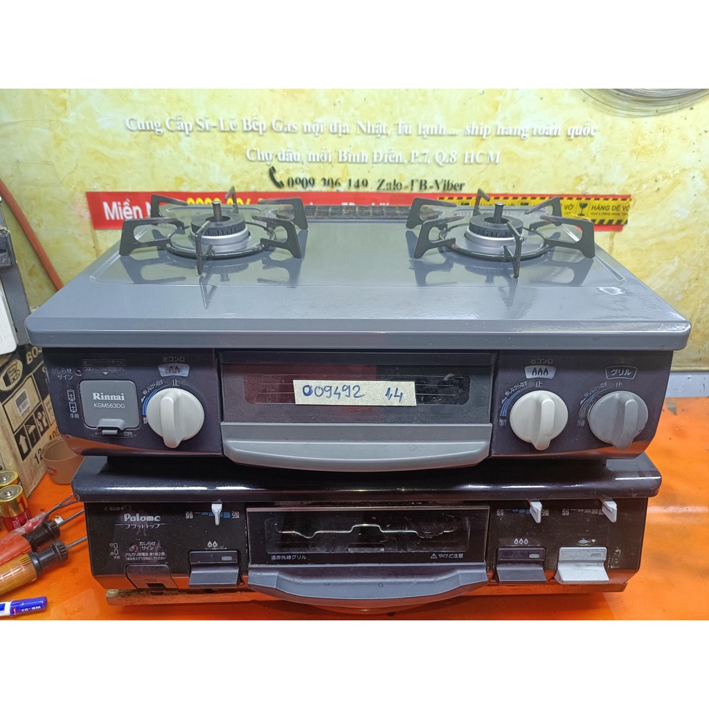 Bếp gas nội địa Nhật mặt men Rinnai Paloma giá 1,3 - 1,4 - 1,5 triệu BH 1 ĐỔI 1,KẾT BẠN ZALO 0909306149 GỬI HÌNH & VIDE0