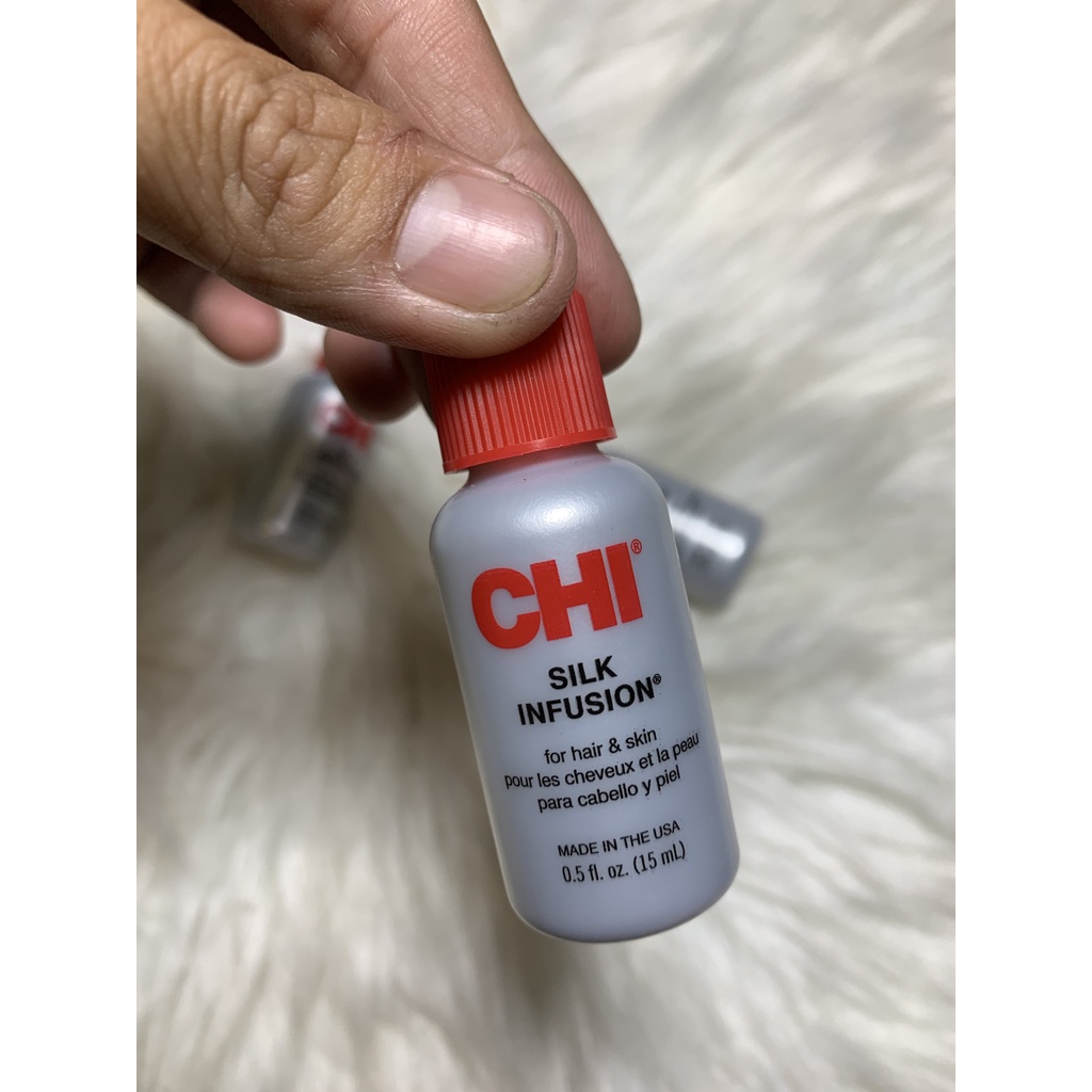 Tinh Dầu Dưỡng Tóc CHI Silk Infusion Chính Hãng Size Du Lịch 15ml