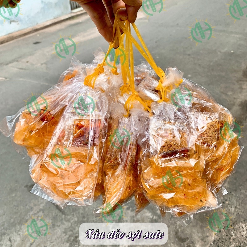 Xâu bánh tráng dẻo sợi sate Mạnh Hùng