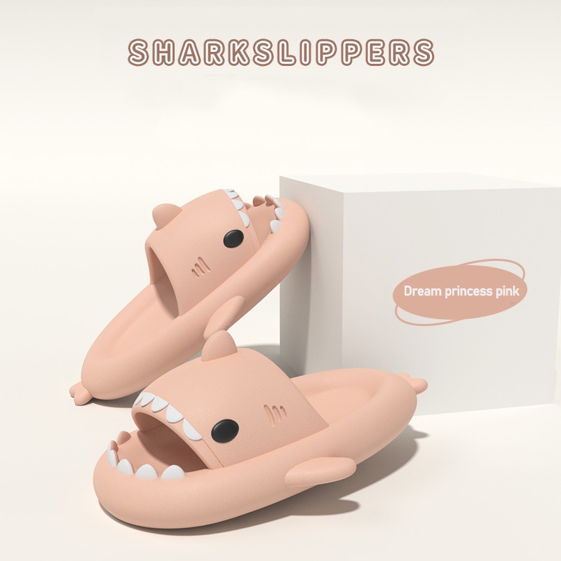 AYUER Dép eva đế mềm dày thoải mái chống trượt hình cá mập cho học sinh