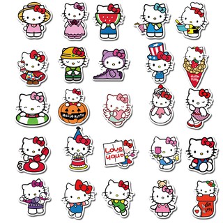 Bộ 50 Miếng Dán Hoạt Hình Hello Kitty Dễ Thương