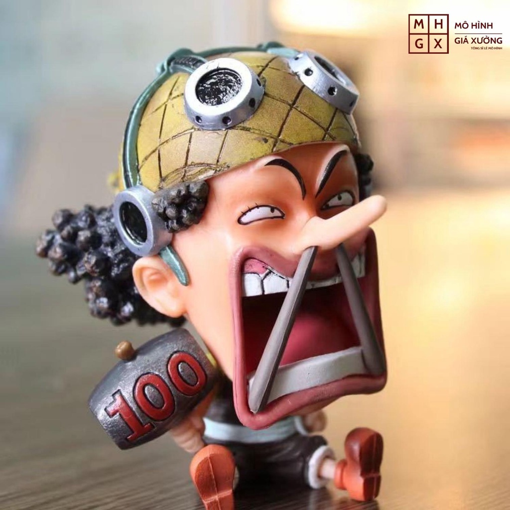 Mô hình One Piece chibi Ussop cực dễ thương cao 9cm , figure one piece , mô hình giá xưởng