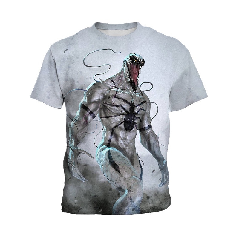 Áo thun ngắn tay in hình phim Venom 3d thời trang cho bé trai 3-13 tuổi