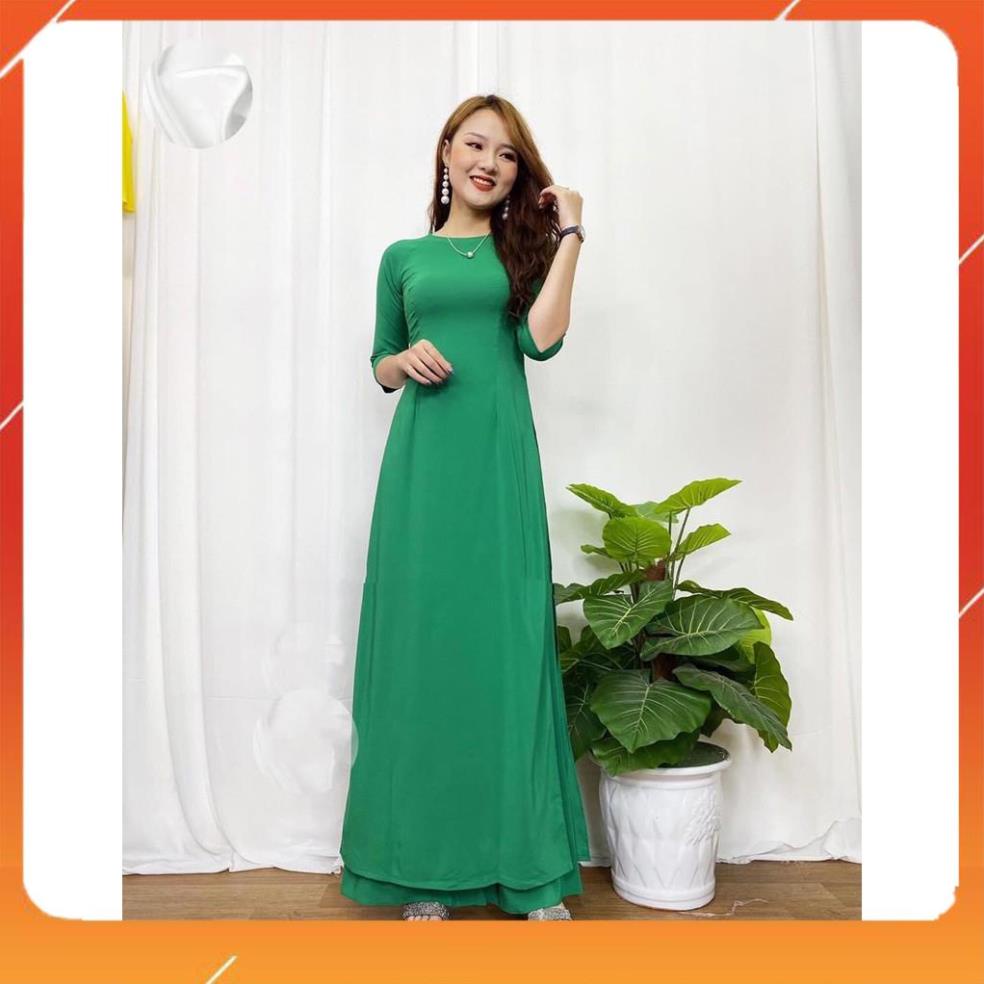 Áo Dài Trơn Co Giãn Nhiều Màu Sắc Cho Khách Lựa Chọn - Cam Kết Vải Đẹp - Giá Cả Cạnh Tranh Nhất Thị Trường