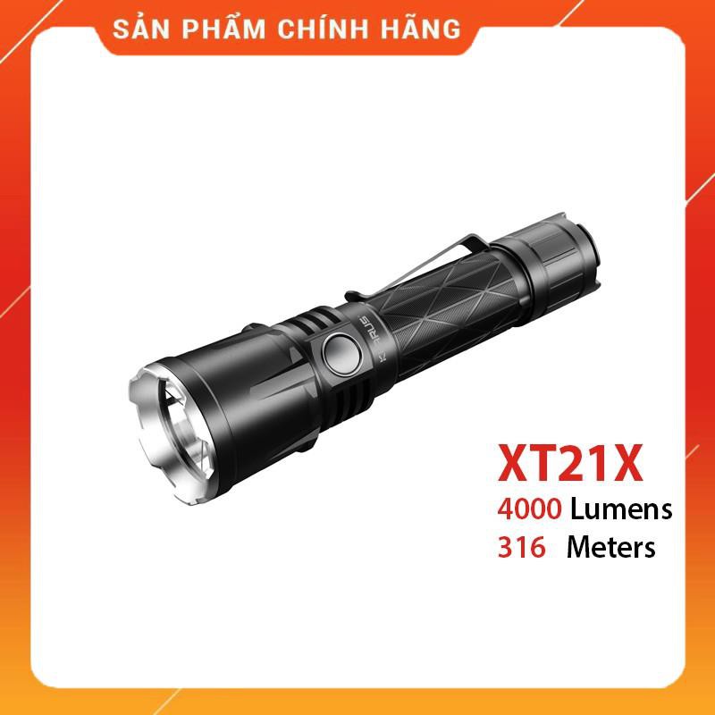 [SÁNG CHÓI LÓA] [HÀNG ĐỘC QUYỀN] Đèn pin và đèn sạc KLARUS XT21X công tắc tác chiến siêu n - Độ sáng 4000 lumen xa 316m