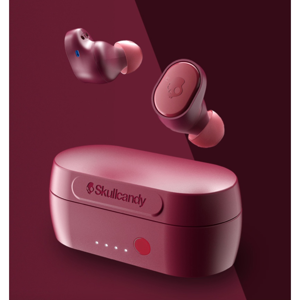 [THƯƠNG HIỆU MỸ] Tai nghe nhét tai bluetooth Skullcandy Sesh Evo True Wireless - Màu Deep Red - Bảo hành 1 năm