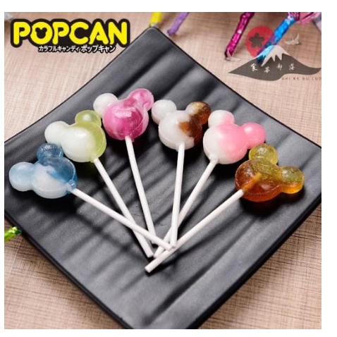 Kẹo Mút Cây hình Mickey Pop Can Glico cho bé