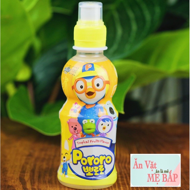 NƯỚC UỐNG HỒNG SÂM PORORO CHO BÉ - HÀN QUỐC - Dạng Chai 235ml - có 6 vị ( chi tiết dưới mô tả)