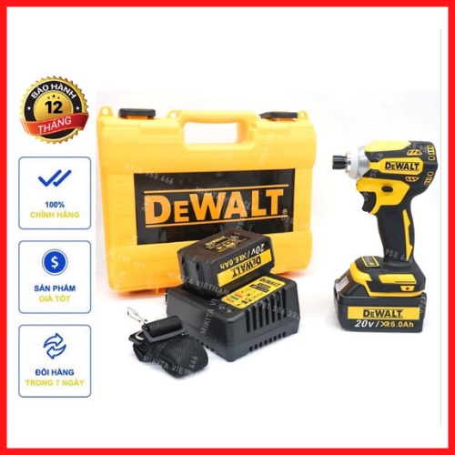 Máy bắn vít Dewalt hàng cao cấp, chuyên bắn vít động cơ không chổi than tặng kèm đầu bắn tôn, bắn vít