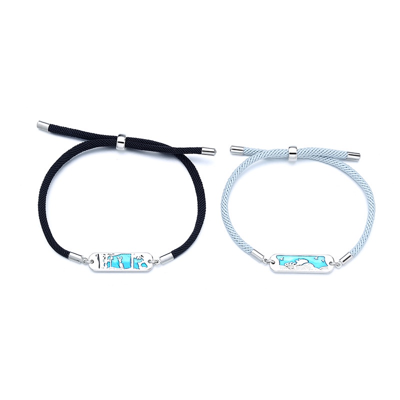 Vòng Đeo Tay Cặp Đôi Cá Voi Và Hươu Bằng Epoxy Làm Quà Tặng Valentine