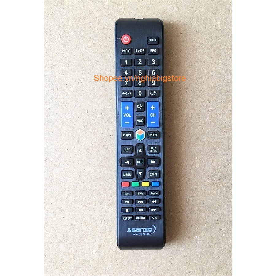 Remote Điều Khiển Tivi ASANZO, Internet Smart TV