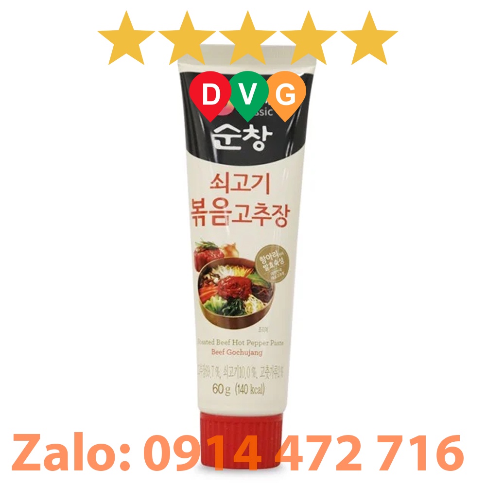 Tương Ớt Daesang Xào Thịt Bò Tuýp 60 G - Nhập Khẩu Hàn Quốc