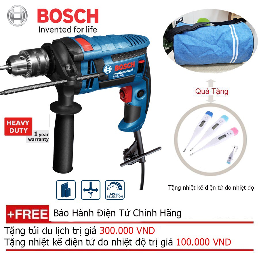 MÁY KHOAN 750W BOSCH GSB 16 RE