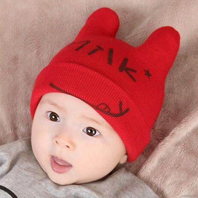 Mũ Len Trùm Đầu Hình Động Vật Dễ Thương Dành Cho Bé