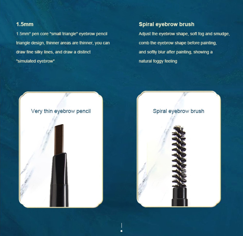 ☀☀☀ (Hàng Mới Về) Bút Chì Kẻ Lông Mày Ngòi Tam Giác Mềm Mại Không Nhòe Màu ☝☝☝ | BigBuy360 - bigbuy360.vn