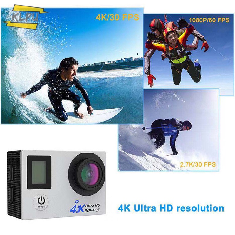 Camera hành động Ultra HD 4K Wifi 16MP màn hình kép 170D mini DVR chống thấm nước có điều khiển từ xa | WebRaoVat - webraovat.net.vn