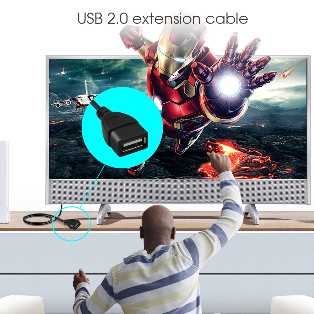 0,6 / 1 / 1,5m usb 2.0 nam sang nữ cáp usb đồng bộ hóa dữ liệu siêu tốc cáp mở rộng cho bàn phím máy tính xách tay pc